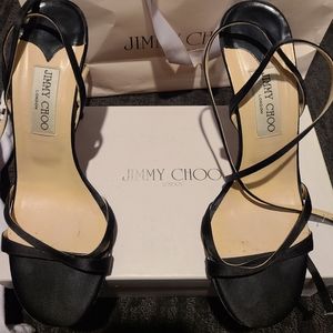 Jimmy Choo Satin Evening Sandals